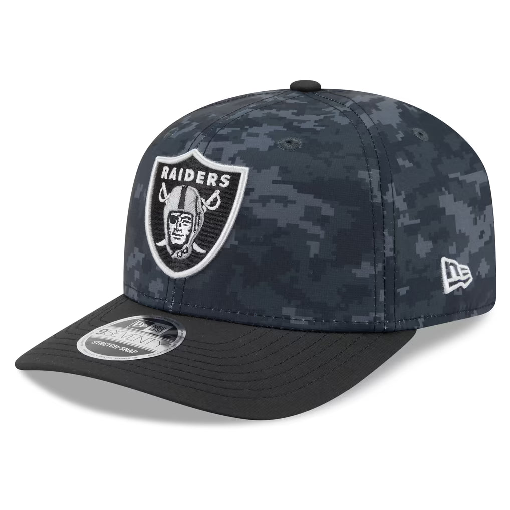 New Era Las Vegas Raiders  2026 Salute to Service 9SEVENTY Stretch-Snap Hat