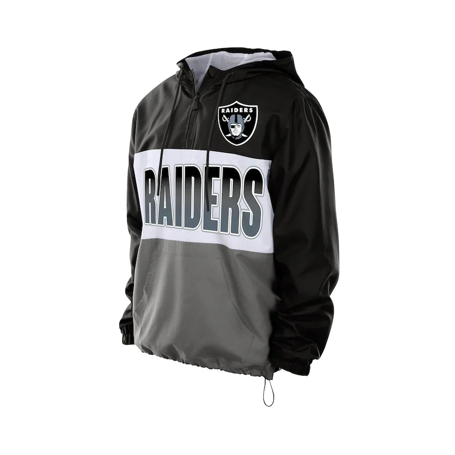 New Era Las Vegas Ripstop Quarter-Zip Hooded Windbreaker
