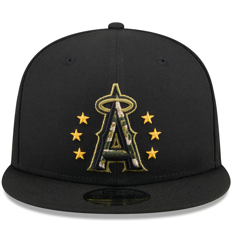 New Era Los Angeles Angels Armed Forces Day 9FIFTY Snapback Hat 2024