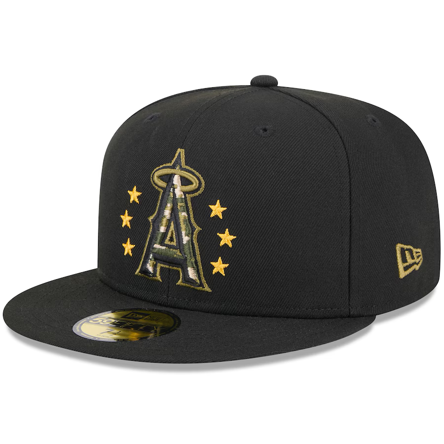 New Era Los Angeles Angels Armed Forces Day On-Field 59FIFTY Fitted Hat 2024