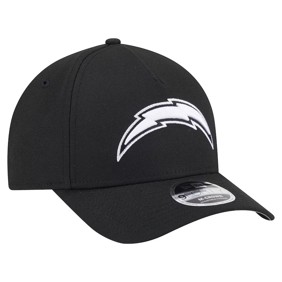 New Era Los Angeles Chargers M-Crown A-FRAME 9FORTY Adjustable Hat-Black/White