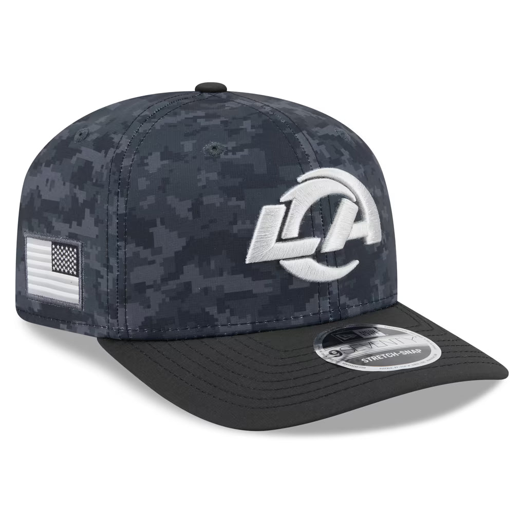 New Era Los Angeles Rams 2026 Salute to Service 9SEVENTY Stretch-Snap Hat
