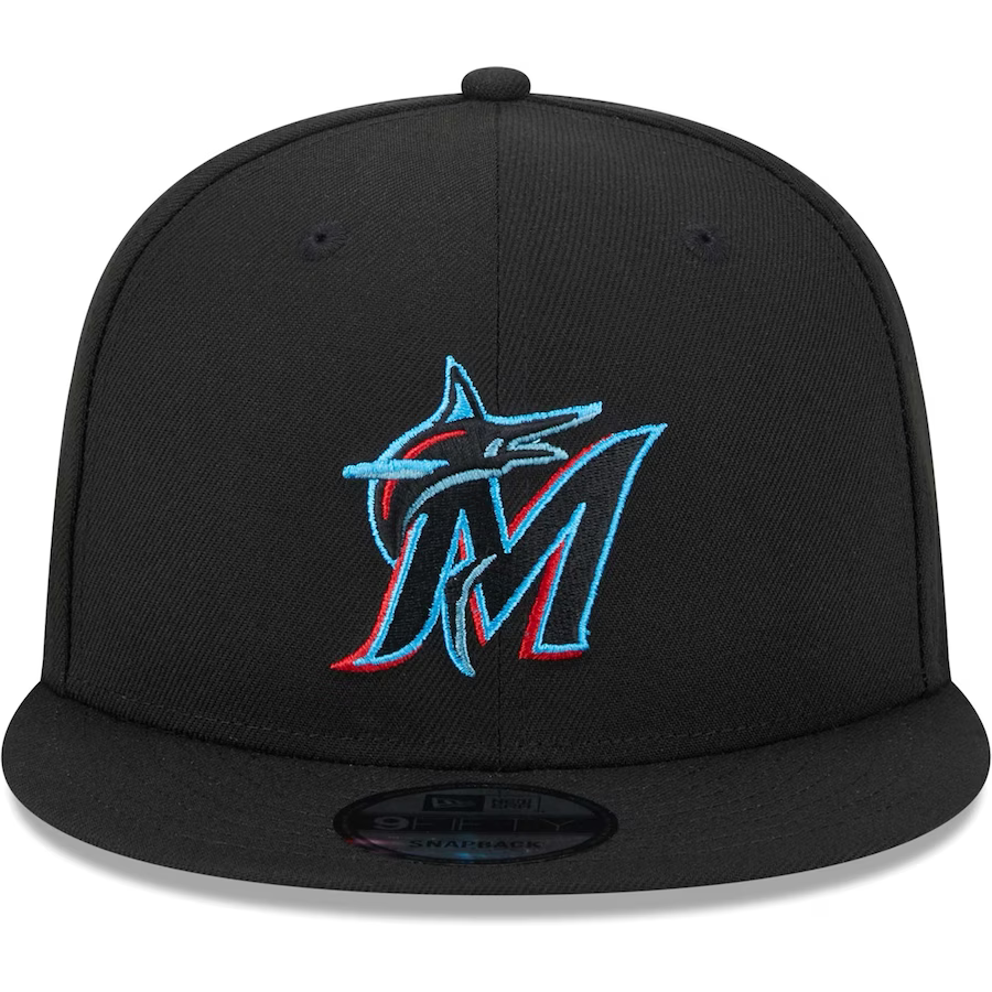 New Era Miami Marlins 2017 MLB All-Star Game Side Patch 9FIFTY Snapback Hat-Black