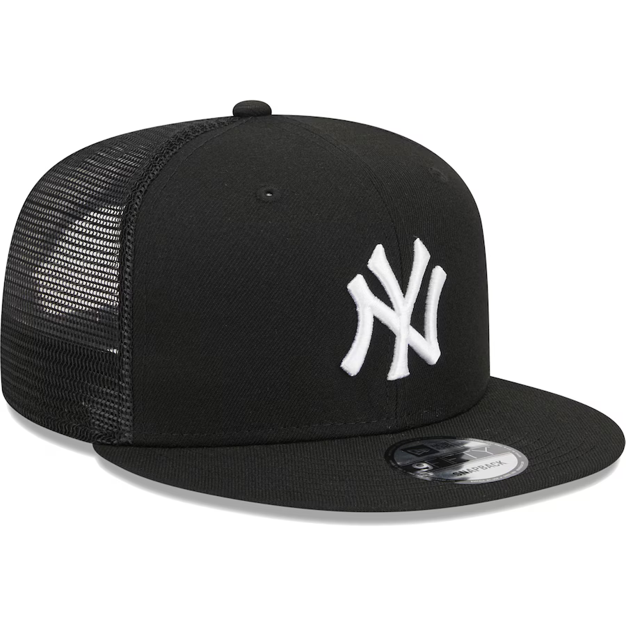 New Era New York Yankees 9FIFTYTrucker Snapback Hat-Black/White
