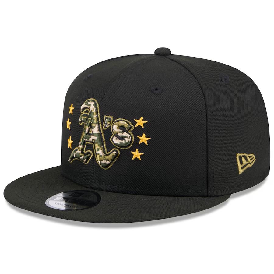 New Era Oakland Athletics Armed Forces Day 9FIFTY Snapback Hat 2024