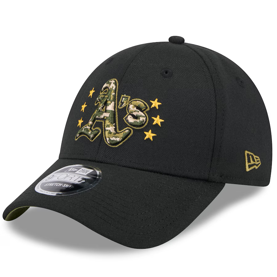 New Era Oakland Athletics Armed Forces Day 9FORTY Adjustable Hat 2024