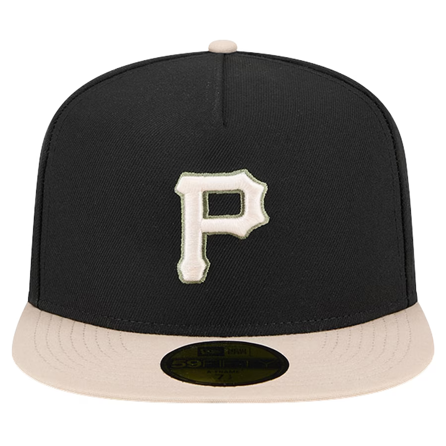 New Era Pittsburgh Pirates Canvas A-Frame 59FIFTY Fitted Hat