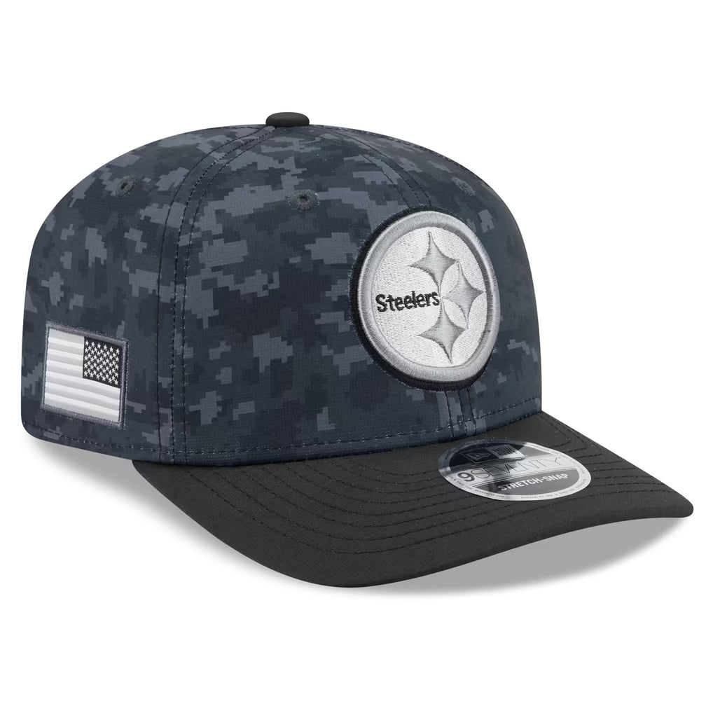New Era Pittsburgh Steelers 2026 Salute to Service 9SEVENTY Stretch-Snap Hat