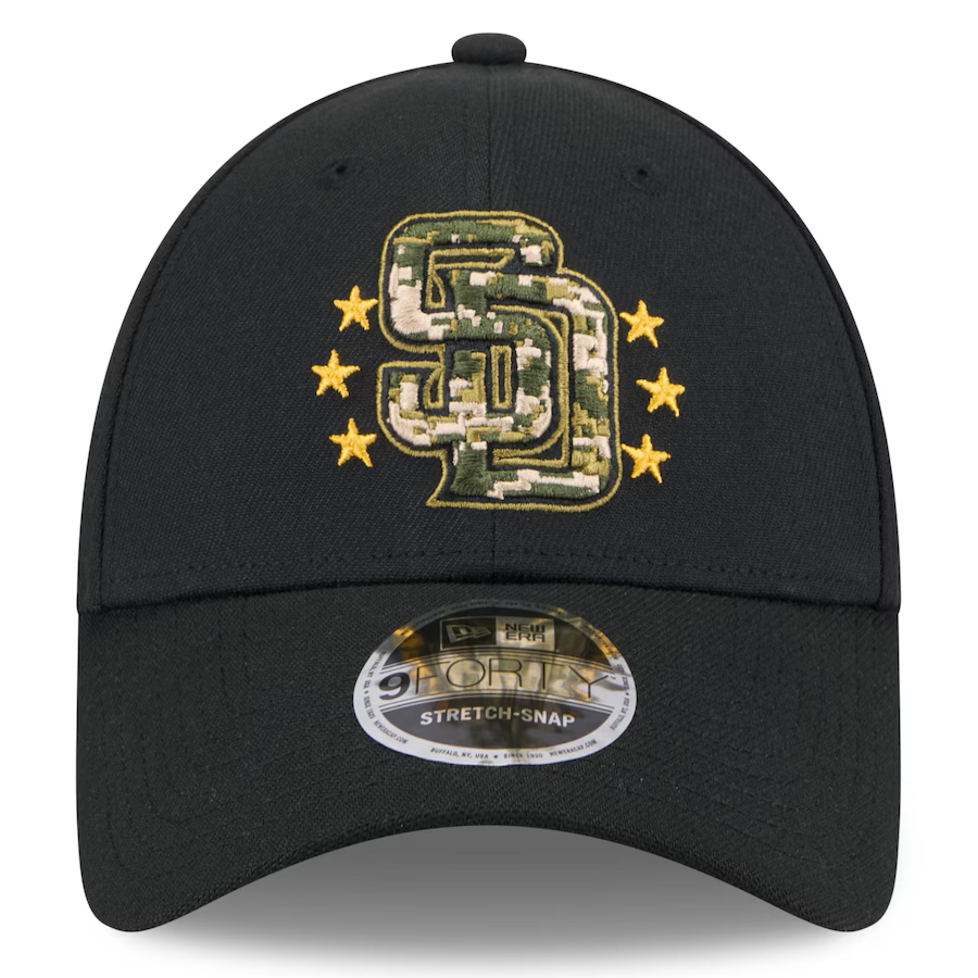 New Era San Diego Padres Armed Forces Day 9FORTY Adjustable Hat 2024