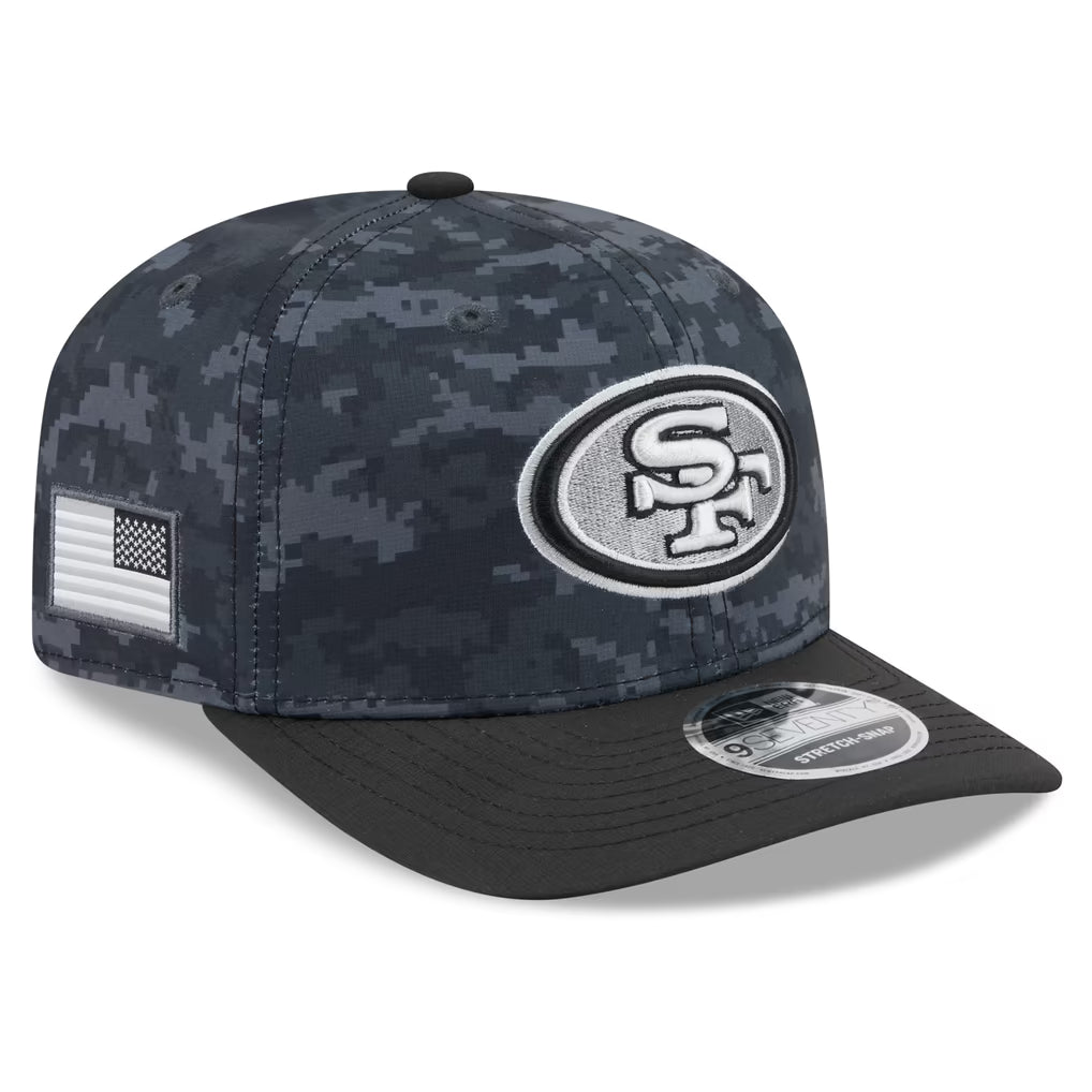 New Era San Francisco 49ers 2026 Salute to Service 9SEVENTY Stretch-Snap Hat
