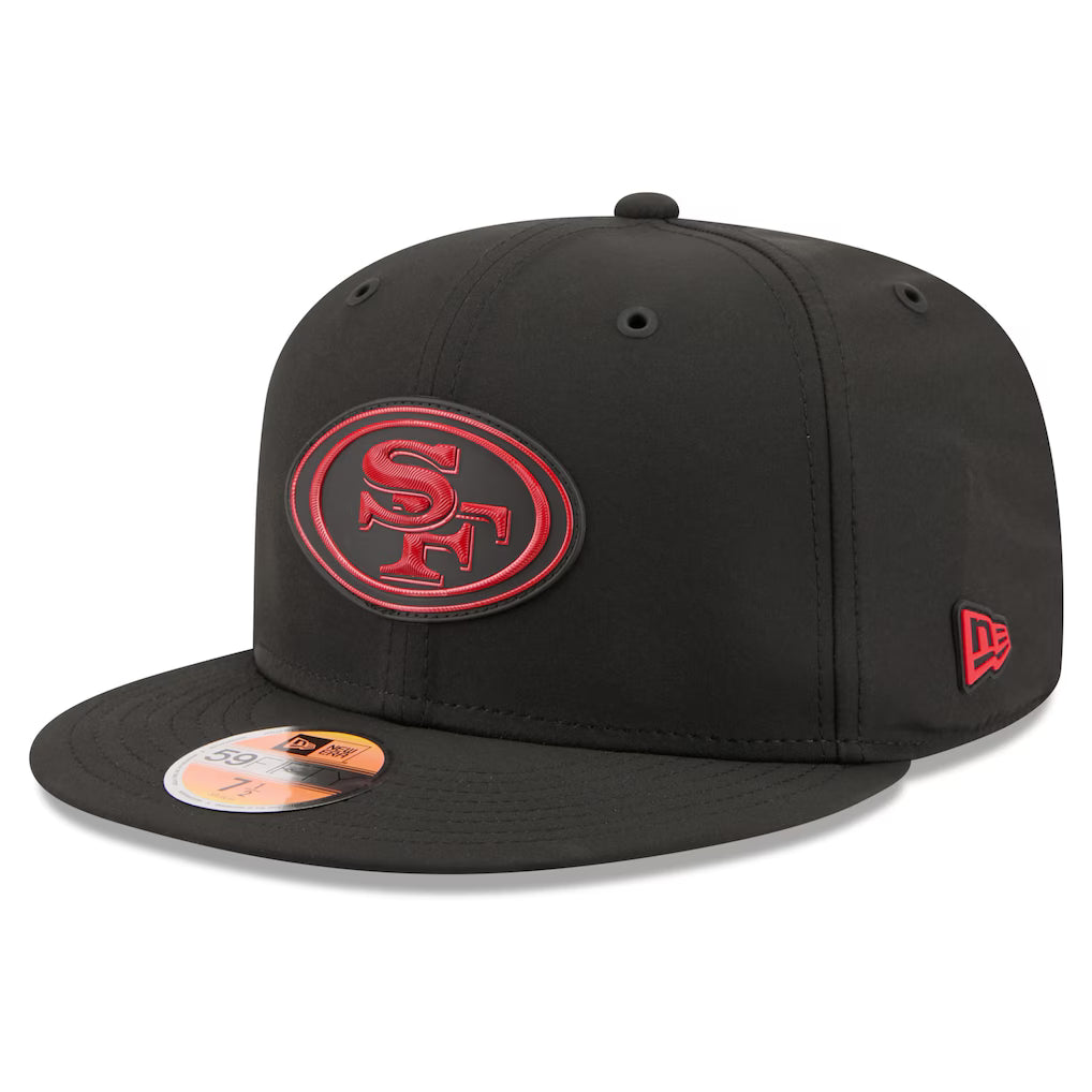 New Era San Francisco 49ERS 2026 Performance ON-FIELD Sideline 59FIFTY Fitted Hat-Black/Red