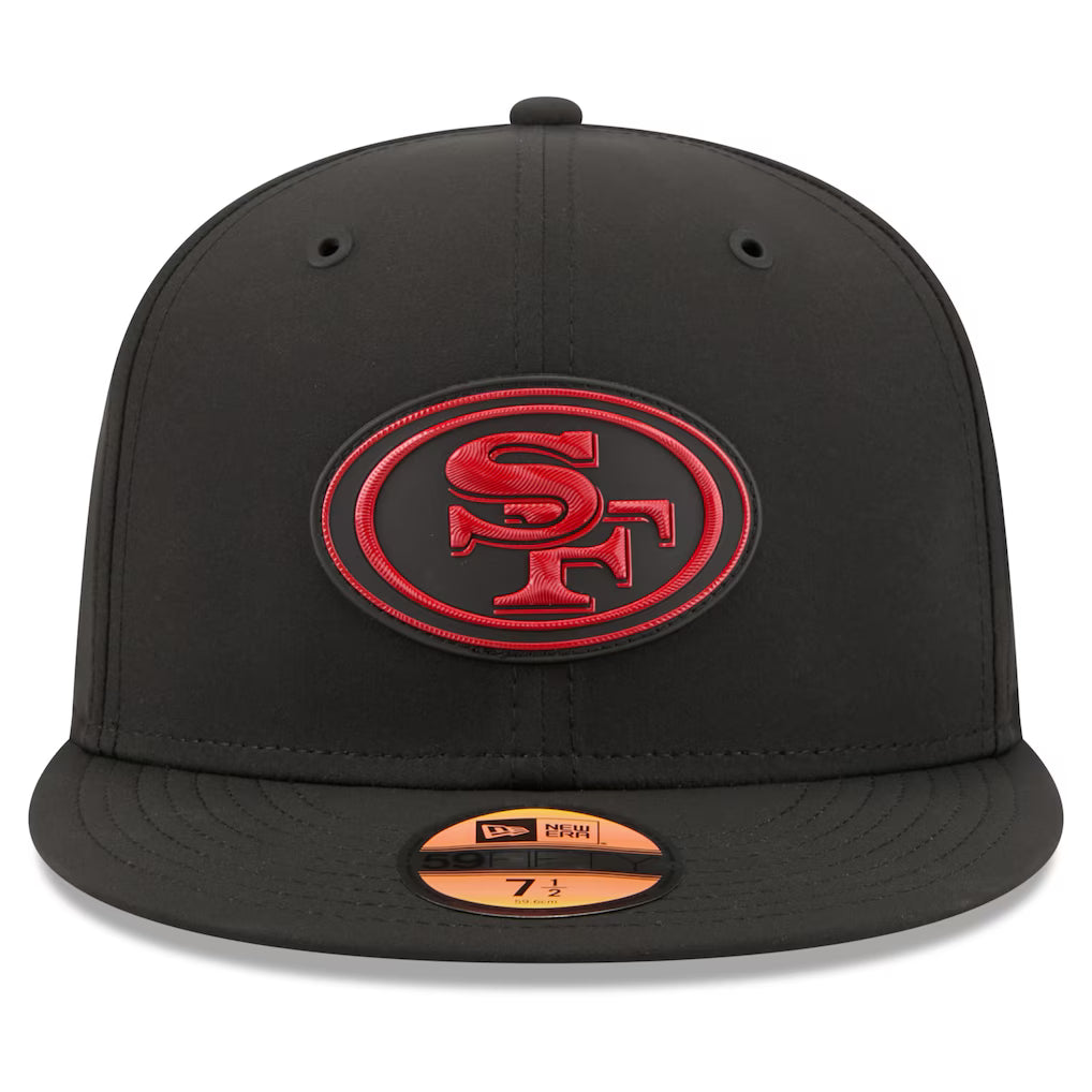New Era San Francisco 49ERS 2026 Performance ON-FIELD Sideline 59FIFTY Fitted Hat-Black/Red