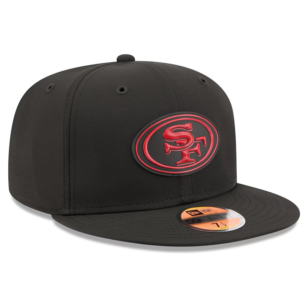 New Era San Francisco 49ERS 2026 Performance ON-FIELD Sideline 59FIFTY Fitted Hat-Black/Red