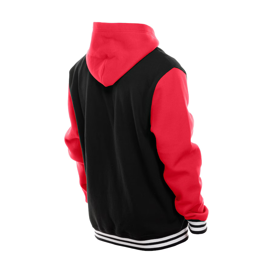 New Era San Francisco 49ers Black Full-Snap Fleece Hoodie Jacket