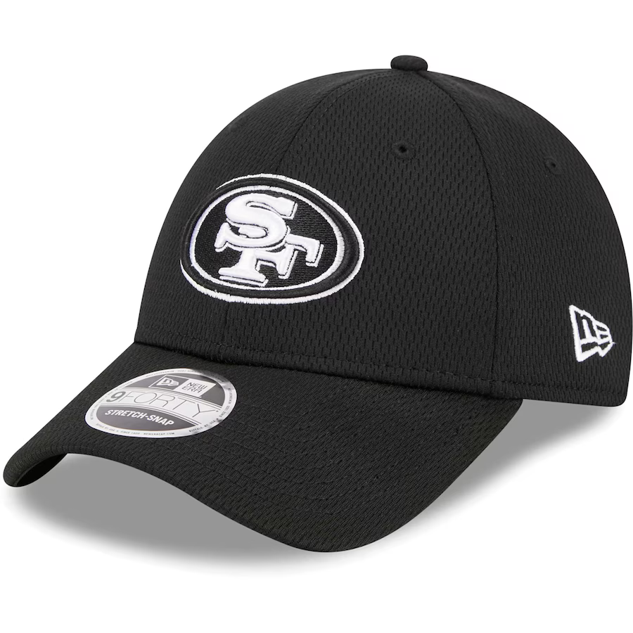 New Era San Francisco 49ers Main B-Dub 9Forty Adjustable Hat-Black/White