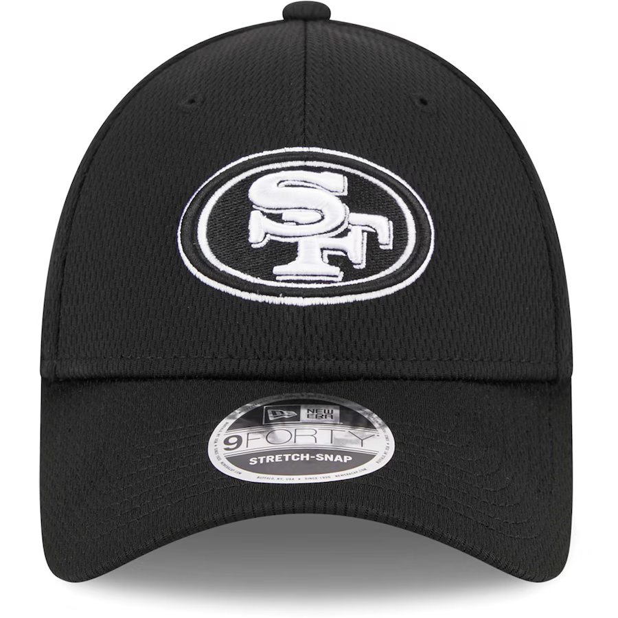 New Era San Francisco 49ers Main B-Dub 9Forty Adjustable Hat-Black/White