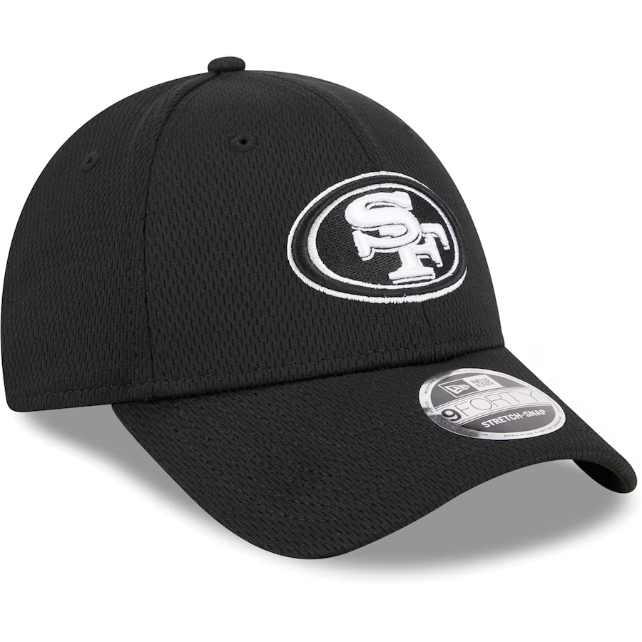 New Era San Francisco 49ers Main B-Dub 9Forty Adjustable Hat-Black/White