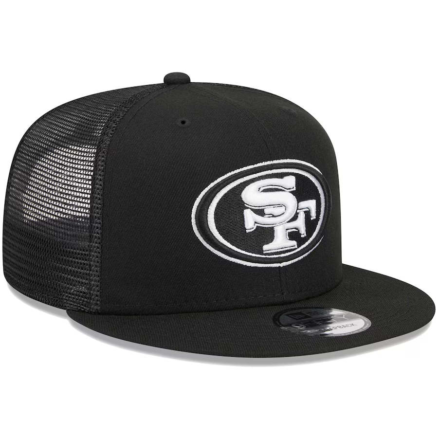 New Era San Francisco 49ers Main Trucker 9FIFTY Snap Meshback Hat