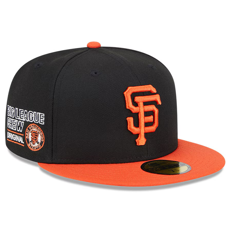 New Era San Francisco Giants Black Big League Chew Team 59FIFTY Fitted Hat-Black