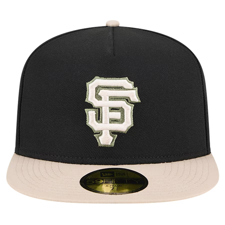New Era San Francisco Giants 60th Anniversary Side Patch Canvas A-Frame 59FIFTY Fitted Hat