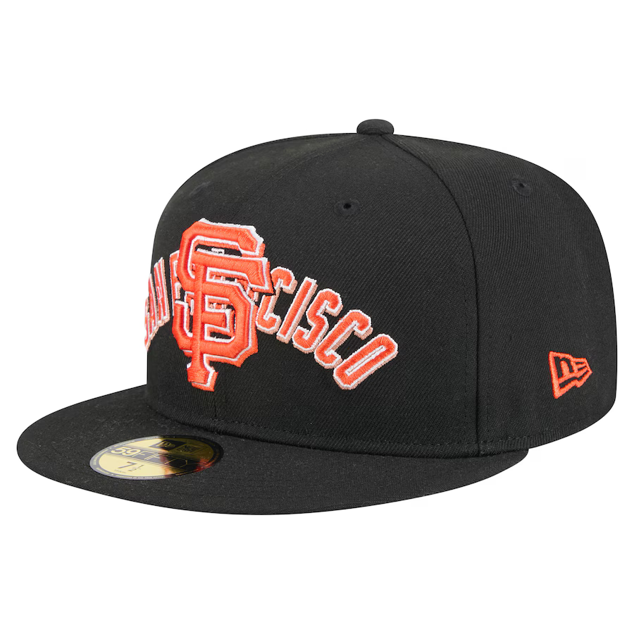 New Era San Francisco Giants Overlap 59FIFTY Fitted Hat-Black