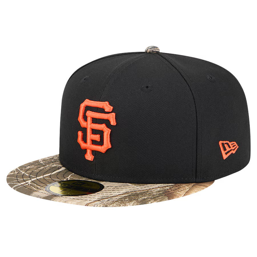 New Era San Francisco Giants Black Realtree Camo 59FIFTY Fitted Hat