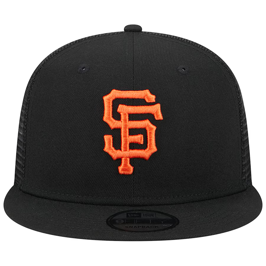 New Era Kids San Francisco Giants Trucker 9FIFTY Snapback Hat - Black