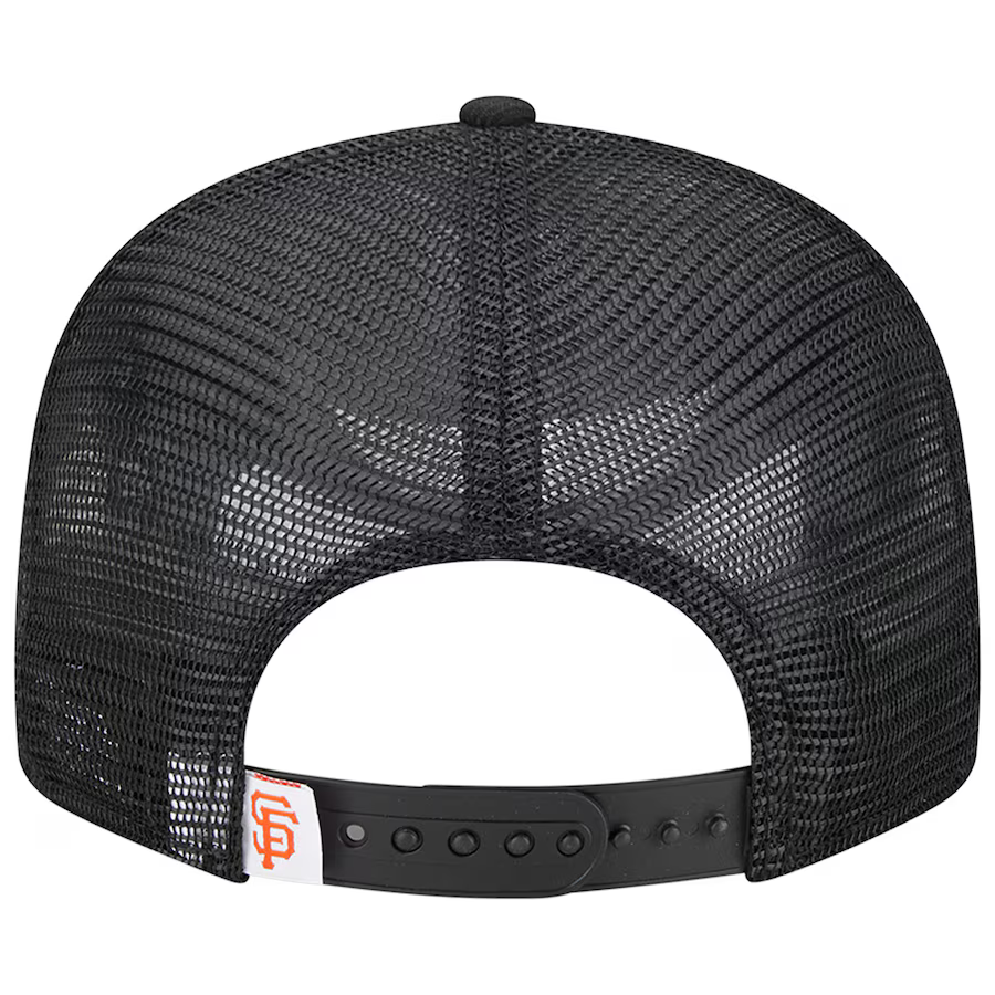 New Era Kids San Francisco Giants Trucker 9FIFTY Snapback Hat - Black