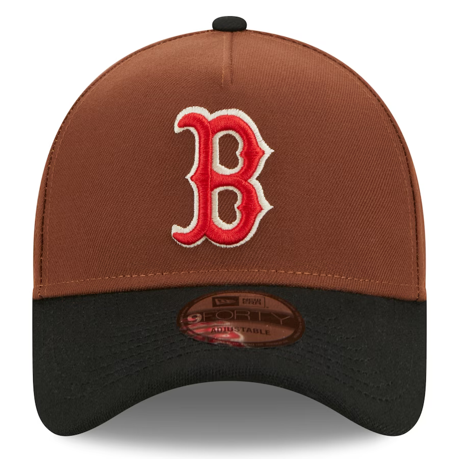 New Era Boston Red Sox Harvest A Frame 9forty Adjustable Hat - Brown