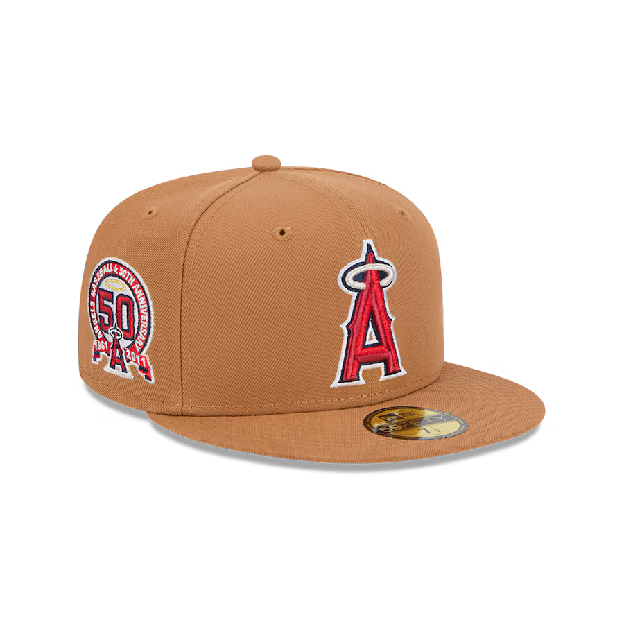 New Era Los Angeles Angels Color Pack 59FIFTY Fitted Hat-Brown
