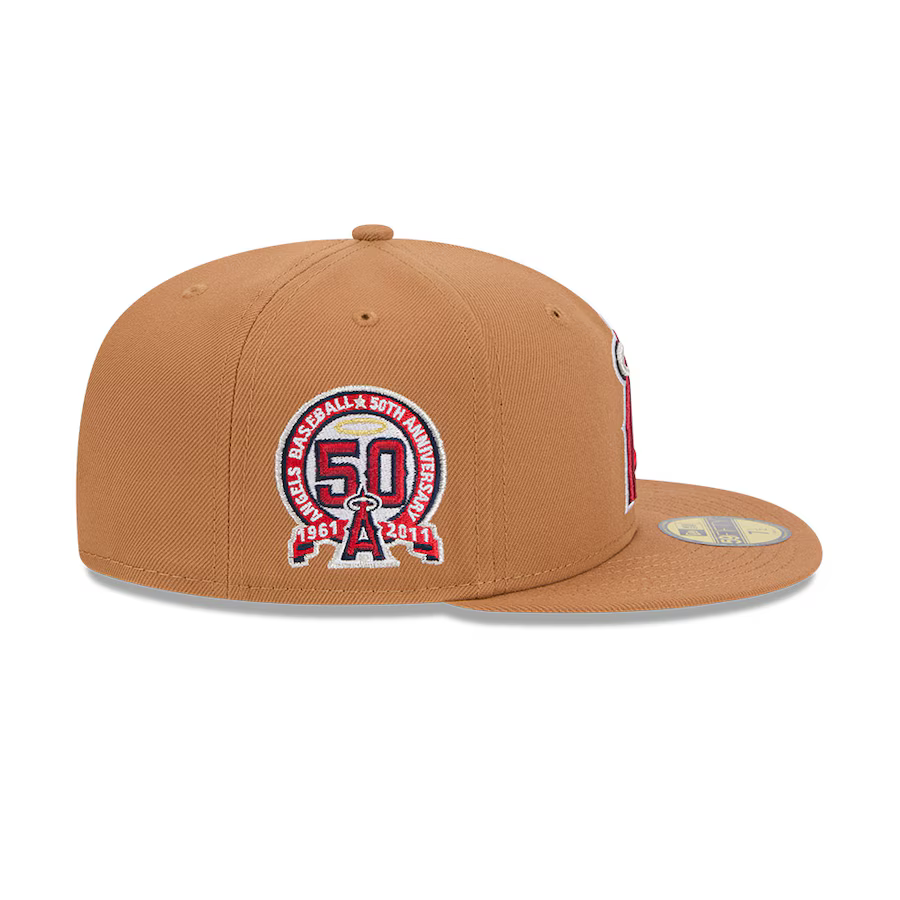 New Era Los Angeles Angels Color Pack 59FIFTY Fitted Hat-Brown