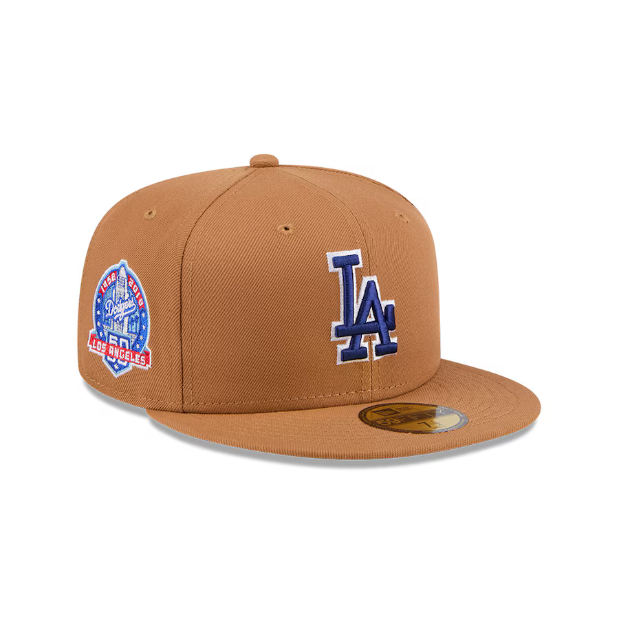 New Era Los Angeles Dodgers Color Pack 59FIFTY Fitted Hat-Brown
