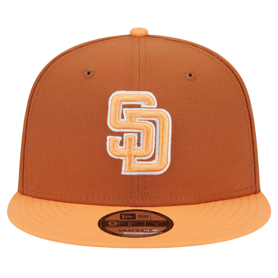 New Era San Diego Padres Color Pack 2-Tone 9FIFTY Snapback Hat-Brown/Orange