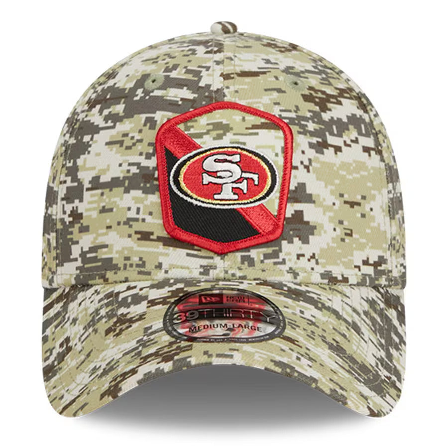 New Era San Francisco 49ers Salute to Service 2023 39THIRTY Stretch Fit Hat