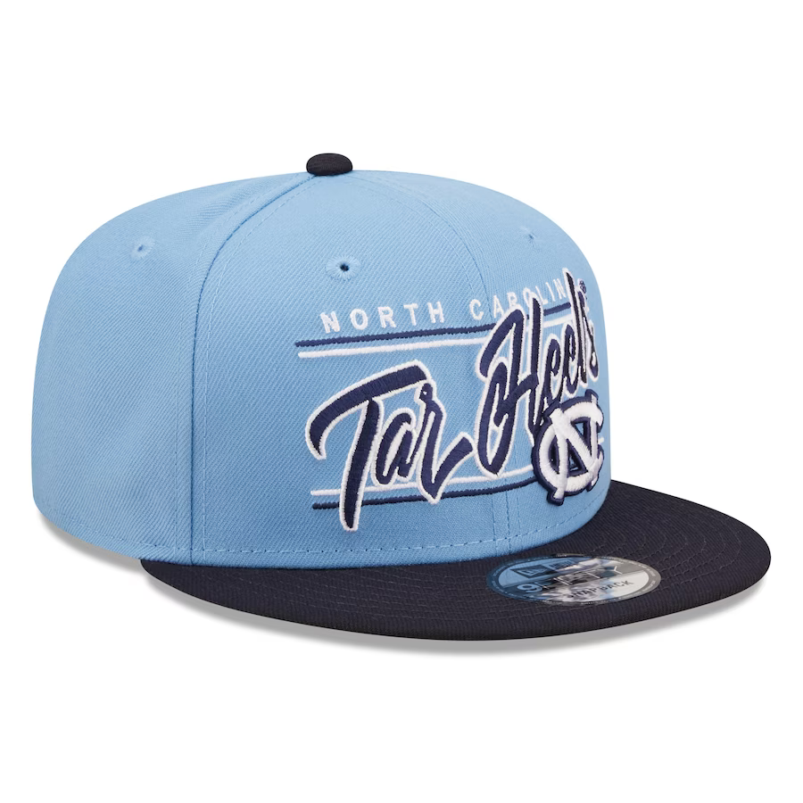 New Era Carolina Blue North Carolina Tar Heels Team Script 9FIFTY Snapback Hat