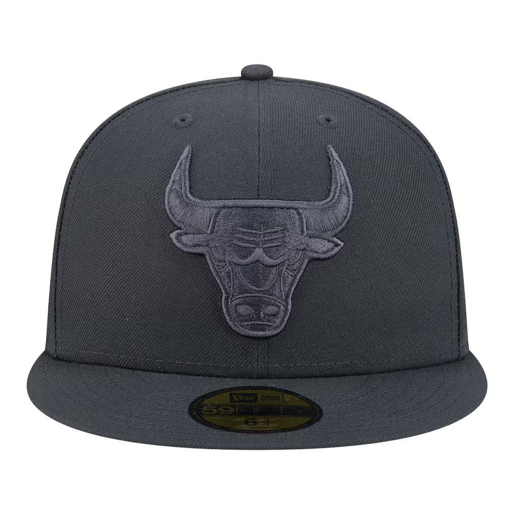 New Era Chicago Bulls  Tonal Color Pack 59FIFTY Fitted Hat - Charcoal