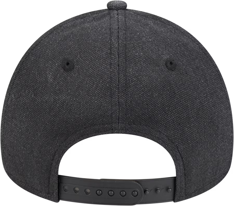 New Era Oakland Athletics Logo Essentials A Frame 9FORTY Adjustable Hat-Charcoal Black