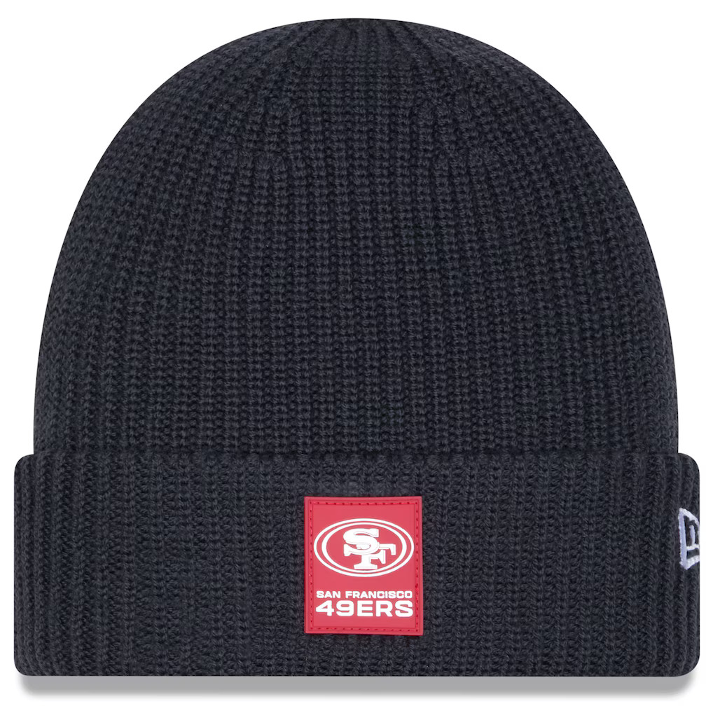 New Era San Francisco 49ers 2025 Cold Weather Cuffed Knit Hat-Charcoal