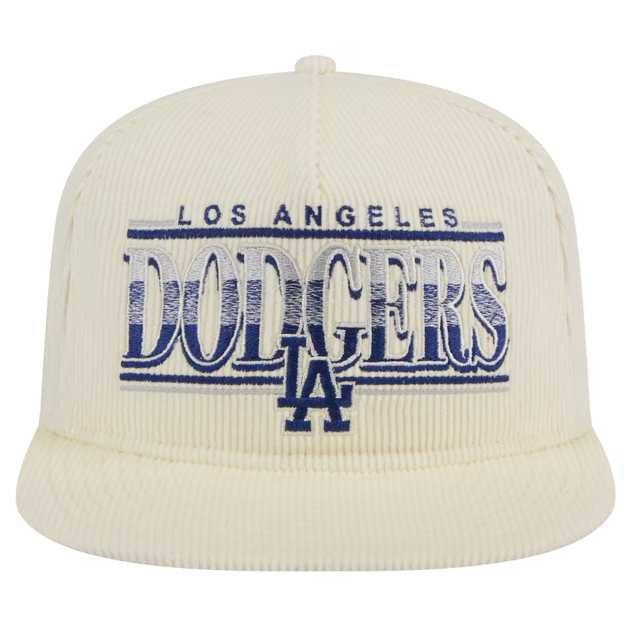 New Era Los Angeles Dodgers Corduroy Throwback The Golfer Snapback Hat