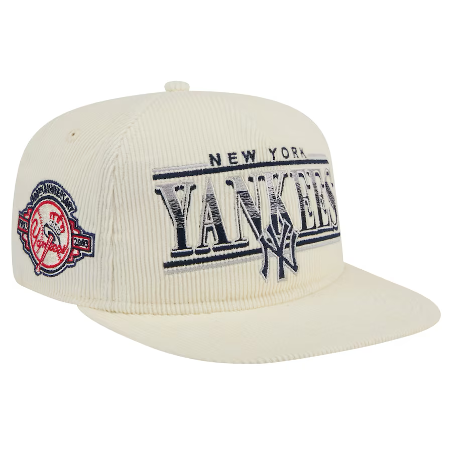 New Era New York Yankees Corduroy Throwback The Golfer Snapback Hat