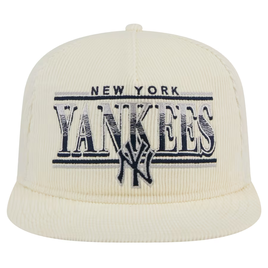 New Era New York Yankees Corduroy Throwback The Golfer Snapback Hat