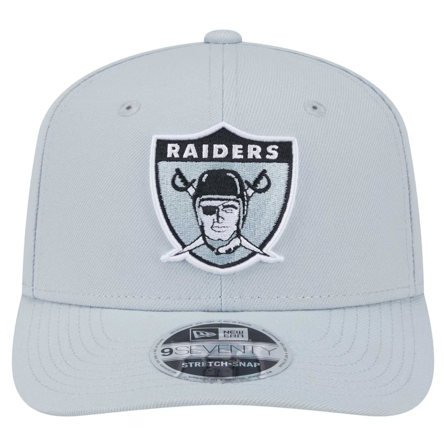 New Era Las Vegas Raiders Team 9SEVENTY Stretch-Snap Adjustable Hat-Gray