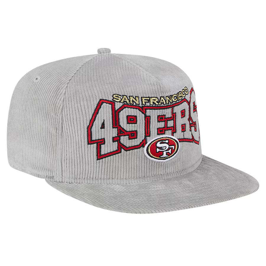 New Era San Francisco 49ers Corduroy Golfer Snapback