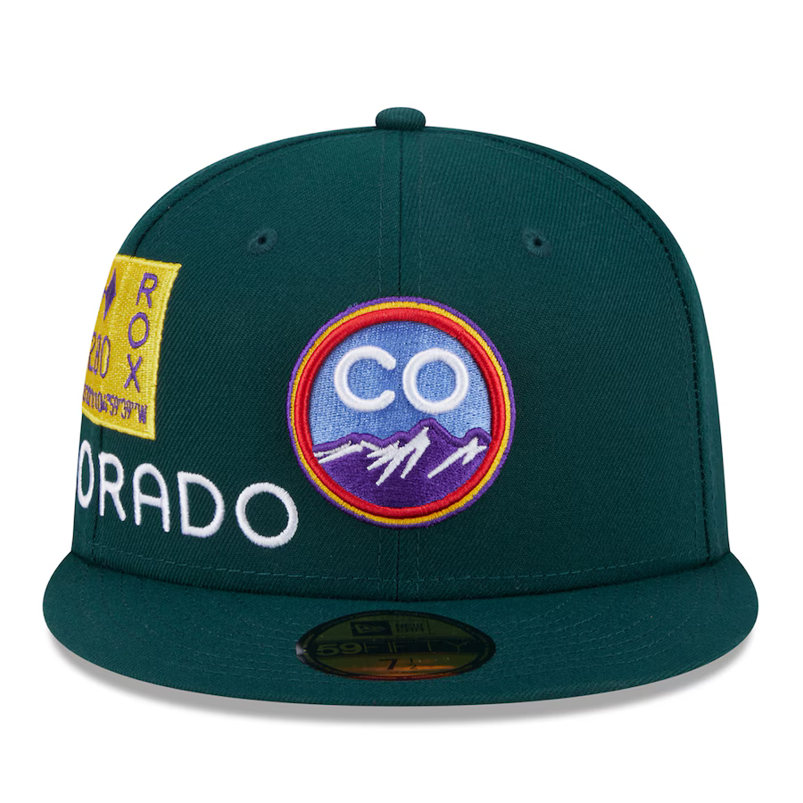 New Era Colorado Rockies City Connect Icon 9FIFTY Snapback Adjustable Hat-Green
