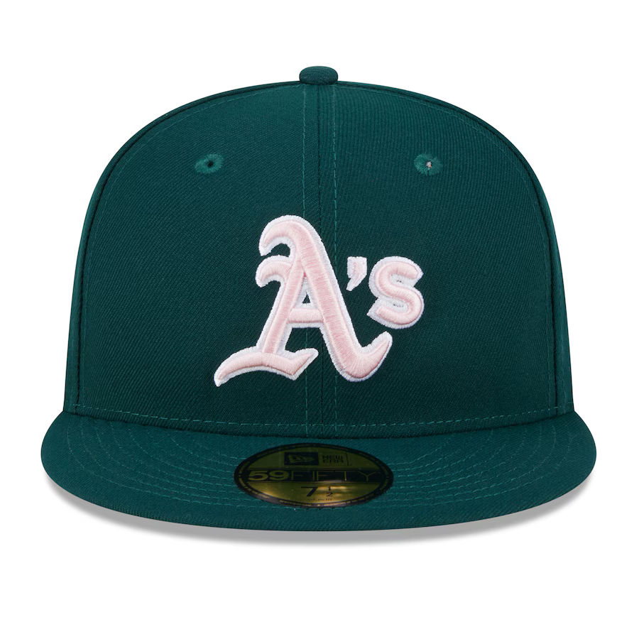 New Era Oakland Athletics 2024 Mother's Day On-Field 59FIFTY Fitted Hat-Green