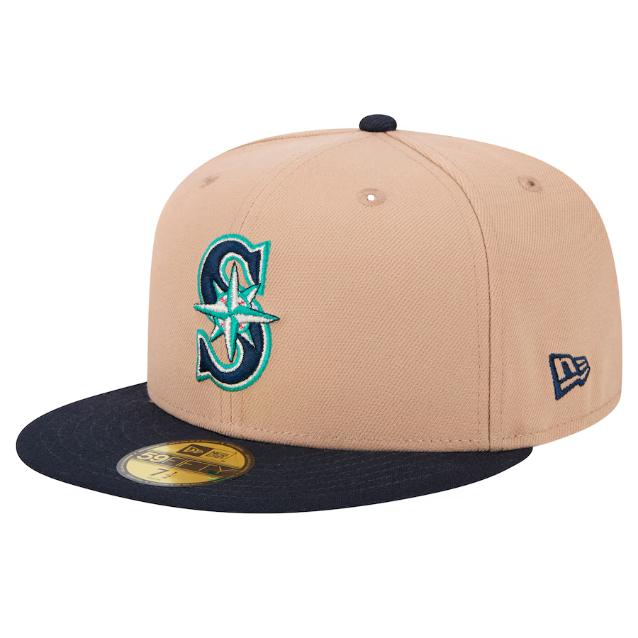 New Era Seattle Mariners 59FIFTY Fitted Hat-Camel