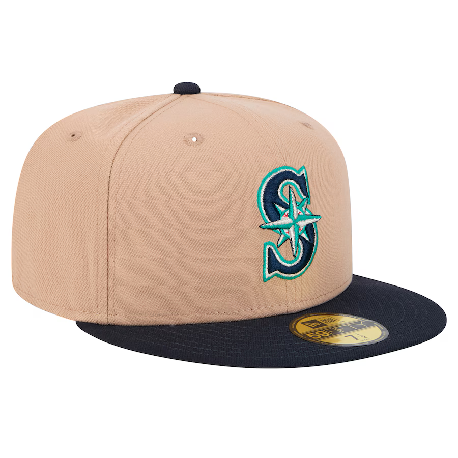 New Era Seattle Mariners 59FIFTY Fitted Hat-Camel