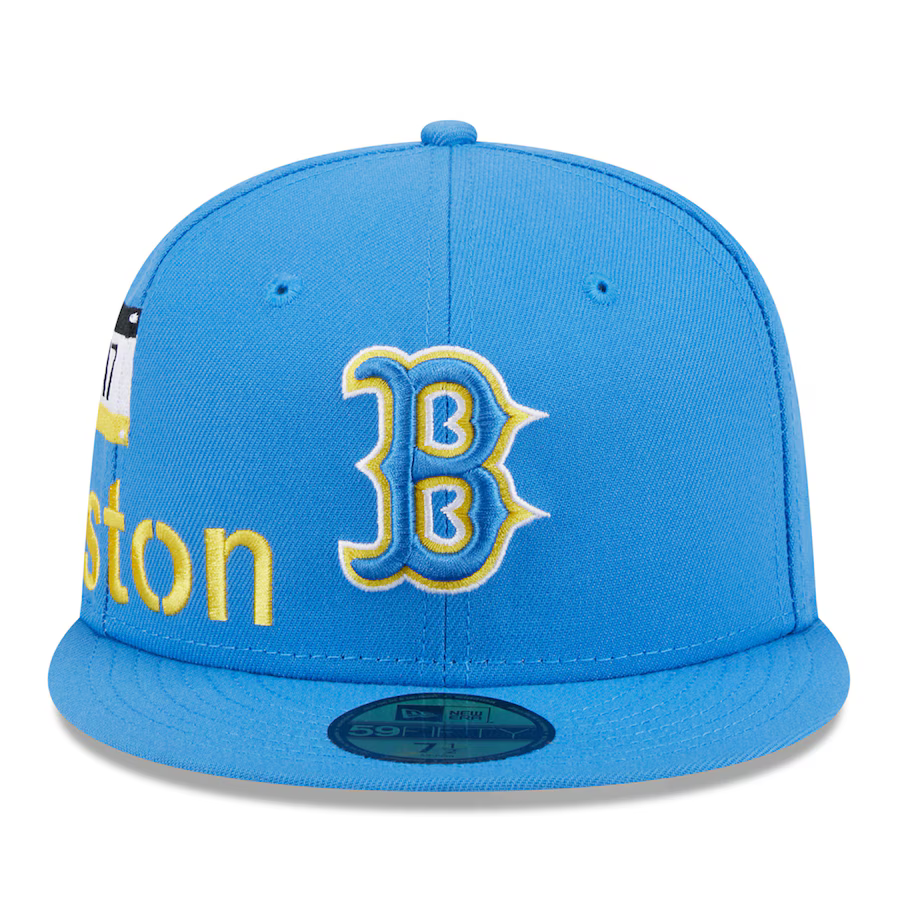 New Era Boston Red Sox City Connect Icon 9FIFTY Snapback Adjustable Hat-Light Blue