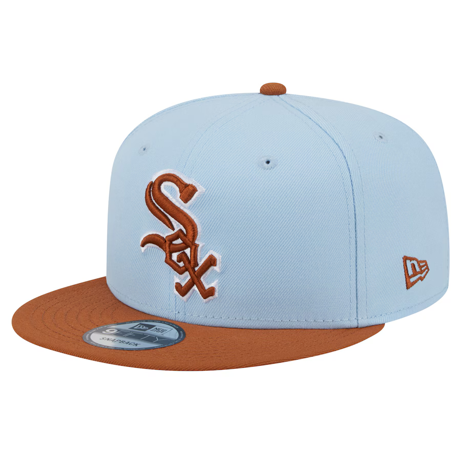 New Era Chicago White Sox 2-Tone Color Pack 9FIFTY Snapback Hat -Light Blue/Rust