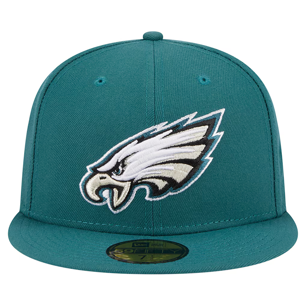 New Era Philadelphia Eagles Basic 59FIFTY Fitted Hat- Midnight Green